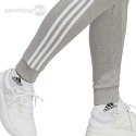 Spodnie damskie adidas Essentials 3-Stripes French Terry Cuffed szare IC9922 Adidas
