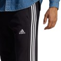 Spodnie męskie adidas Essentials French Terry Tapered Cuff 3-Stripes czarne HA4337 Adidas