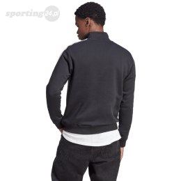 Bluza męska adidas Essentials Fleece 3-Stripes 1/4-Zip czarna HZ6235 Adidas