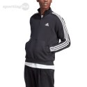 Bluza męska adidas Essentials Fleece 3-Stripes 1/4-Zip czarna HZ6235 Adidas