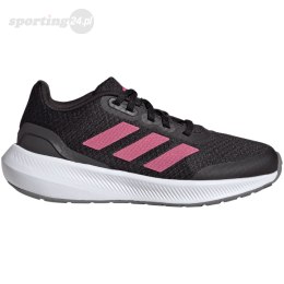 Buty dla dzieci adidas RunFalcon 3 Sport Running Lace czarno-różowe HP5838 Adidas