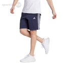 Spodenki męskie adidas Essentials Fleece 3-Stripes Shorts granatowe IJ6484 Adidas