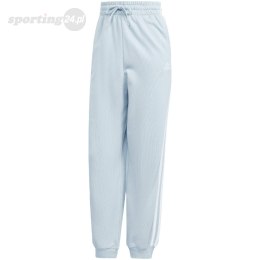 Spodnie damskie adidas Essentials 3-Stripes French Terry Loose-Fit niebieskie IL3447 Adidas