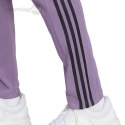 Spodnie męskie adidas Essentials Single Jersey Tapered Open Hem 3-Stripes fioletowe IJ8699 Adidas