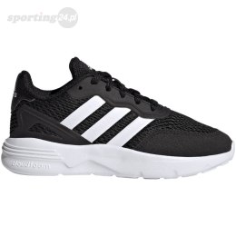 Buty dla dzieci adidas Nebzed Lifestyle Lace Running czarne HQ6144 Adidas