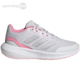 Buty dla dzieci adidas RunFalcon 3.0 K szaro-różowe IG7281 Adidas