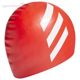 Czepek pływacki dla dzieci adidas 3-Stripes Silicone pomarańczowy HE5081 Adidas