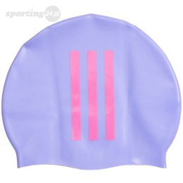 Czepek pływacki dla dzieci adidas 3-Stripes Swim fioletowy IM1045 Adidas