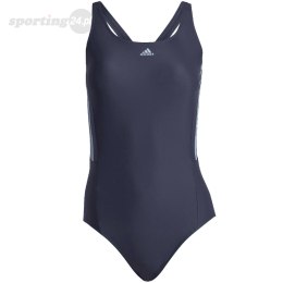 Kostium kąpielowy damski adidas Mid 3-Stripes Swimsuit granatowy HS5317 Adidas