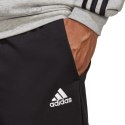 Dres męski adidas Basic 3-Stripes French Terry szaro-czarny IC6748 Adidas