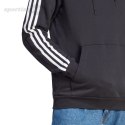 Bluza męska adidas Essentials Fleece 3-Stripes Hoodie czarna IB4028 Adidas