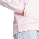 Bluza damska adidas Essentials 3-Stripes French Terry Oversized Full-Zip Hoodie różowa IR6132 Adidas