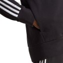 Bluza męska adidas Essentials French Terry 3-Stripes Full-Zip Hoodie czarna IC0433 Adidas