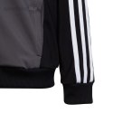 Dres dla dzieci adidas Essentials 3-Stripes Tiberio Track Suit szaro-czarny HR6406 Adidas