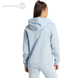 Bluza damska adidas Essentials Big Logo Regular Fleece Hoodie błękitna IR9329 Adidas