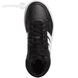Buty dla dzieci adidas Hoops Mid czarne GW0402 Adidas