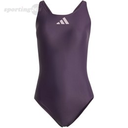 Kostium kąpielowy damski adidas 3 Bar Logo Swimsuit fioletowy IL7285 Adidas