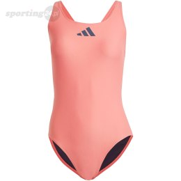Kostium kąpielowy damski adidas 3 Bar Logo Swimsuit różowy IQ3985 Adidas