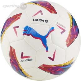 Piłka nożna Puma Orbita LaLiga 1 biało-różowo-niebieska 84108 01 Puma