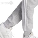 Spodnie męskie adidas Essentials Fleece 3-Stripes Tapered Cuff szare IJ6494 Adidas