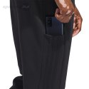 Spodnie męskie adidas Essentials French Terry Tapered Cuff 3-Stripes czarne HZ2218 Adidas