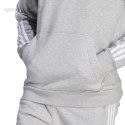 Bluza męska adidas Essentials Fleece 3-Stripes Hoodie szara IJ6474 Adidas