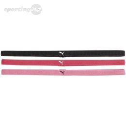 Opaski na włosy AT Sportbands Womens Pack 3p różowa, fuksja, czarna 53491 23 Puma