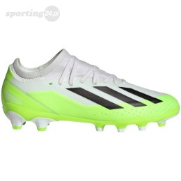 Buty piłkarskie dla dzieci adidas X Crazyfast.3 MG biało-zielone IE1567 Adidas