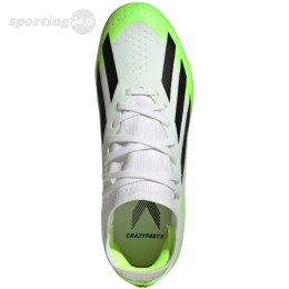 Buty piłkarskie dla dzieci adidas X Crazyfast.3 MG biało-zielone IE1567 Adidas