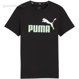 Koszulka dla dzieci Puma ESS+ 2 Col Logo Tee B czarna 586985 34 Puma